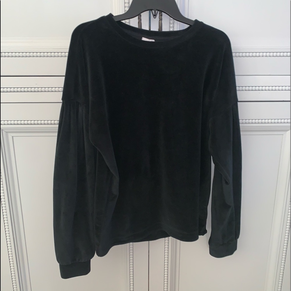 soft velvet sweater